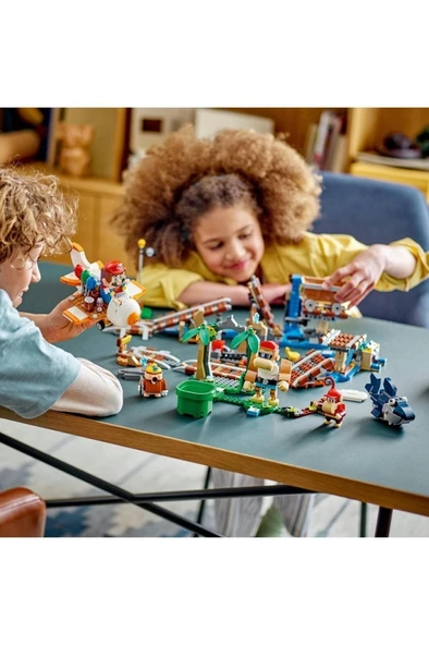 LEGO Super Mario Diddy Kong'un Maden Arabası Ek Macera Seti 71425 - Oyuncak Yapım Seti(1157 Parça) - Resim 4