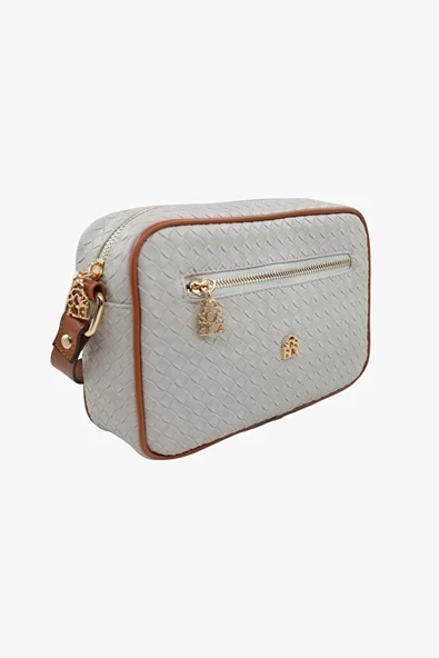 Bayan Çarpraz Askılı Çanta 67-7154 Koyu Gri - Resim 2