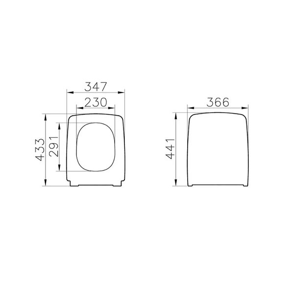 Vitra Metropole Slim Klozet Kapağı Beyaz - 4