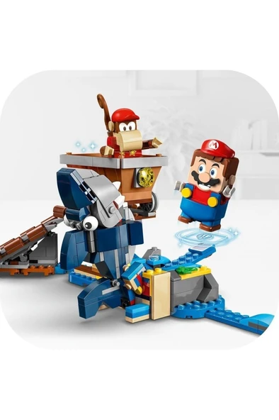 LEGO Super Mario Diddy Kong'un Maden Arabası Ek Macera Seti 71425 - Oyuncak Yapım Seti(1157 Parça) - Resim 2