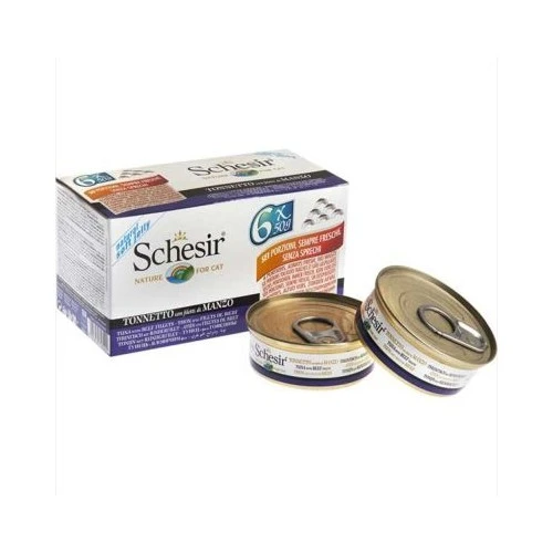 Schesir Ton Balıklı Biftekli Jöleli Kedi Konservesi 50 Gr 6 Al 5 Öde ürün görseli 1