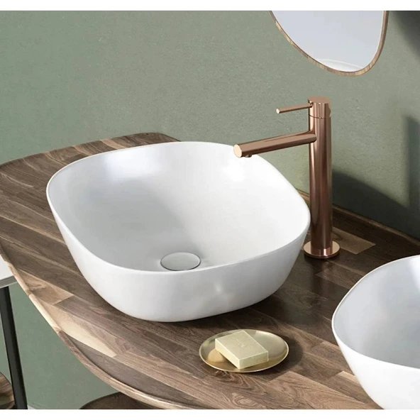 Vitra Plural Kare Alçak Çanak Lavabo Beyaz - 4