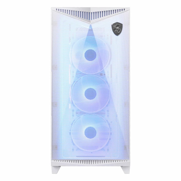 MSI MPG Gungnir 300R Airflow USB 3.2 ARGB eATX Mid Tower Beyaz Kasa - Resim 2