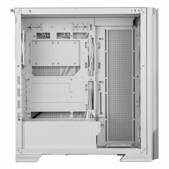 MSI MPG Velox 300R Airflow PZ USB 3.2 ARGB eATX Mid Tower Beyaz Kasa - Resim 6