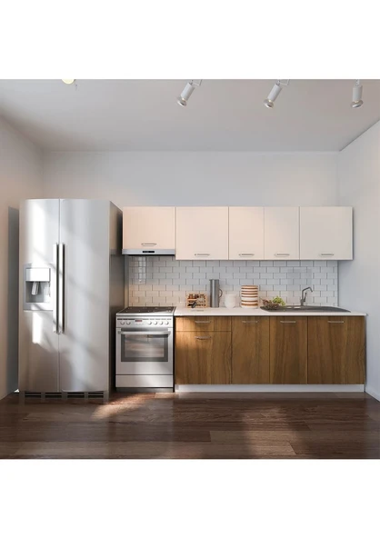 T Designo Oya Hazır Mutfak Dolabı 260 cm Tezgah Dahil ürün görseli