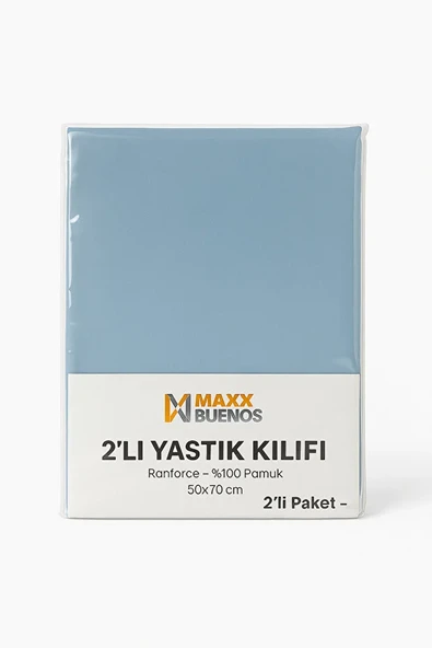 Pamuk Ranforce 2 li Yastık Kılıfı - 2