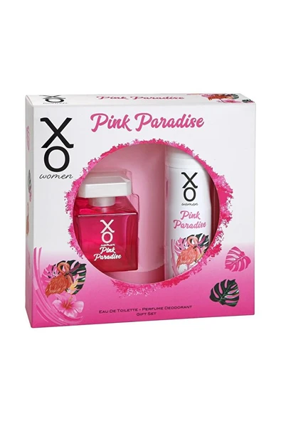 XO EDT 100ML+125ML DEO WOMAN SET-PİNK PARADİSE PEMBE ürün görseli 1