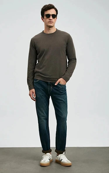 Lufian 112200227 Chrıs Spor Jean Erkek Pantolon Slim Fit Erkek Kot Pantolon - Resim 4