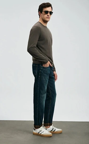 Lufian 112200227 Chrıs Spor Jean Erkek Pantolon Slim Fit Erkek Kot Pantolon - Resim 2