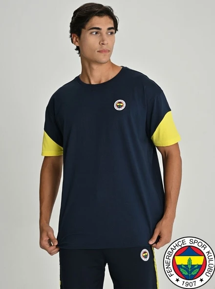 Fenerbahçe S.K. 25/26 Sezon Tribün Mesh Baskılı Oversize Fit Tişört Tribün Forması ürün görseli 1