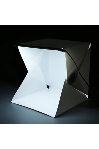 Ürün Çekim Çadırı 22 cm Fotoğraf Stüdyosu Ledli Işık Perdesi