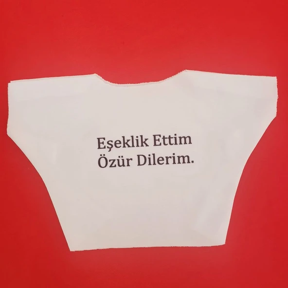 Eşeklik Ettim Yazılı Oyuncak Tişörtü - Resim 2