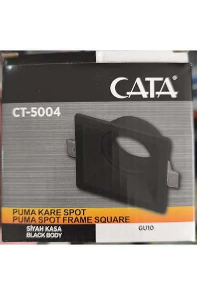 Puma Kare Spot Çerçeve  GU10 Uyumlu Siyah Kasa - 3