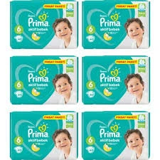PRİMA AKTİF BEBEK BEZİ 6 NUMARA 240 ADET ürün görseli