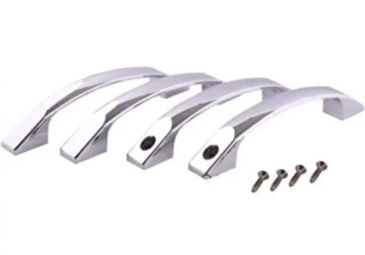 SMD Duşakabin Kapı Kulpu Krom Ay Kulp 4'lü Set - Resim 3