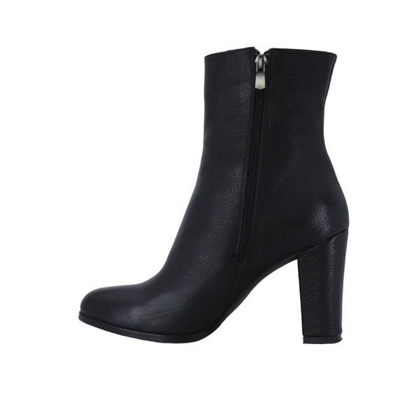 Hobby 26078 Hakiki Deri Kadın Topuklu Bot - Resim 24