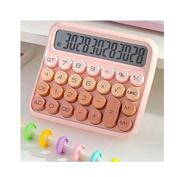 12 Haneli Güneş Enerjili Hesap Makinesi Açılı Geniş Ekran, Çift Güç Kaynağı Solar gül kurusu - 3