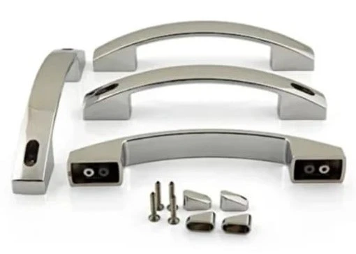 SMD Duşakabin Kapı Kulpu Krom Ay Kulp 4'lü Set ürün görseli 1