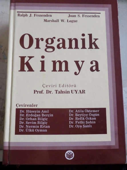 ORGANİK KİMYA  TAHSİN UYAR ürün görseli