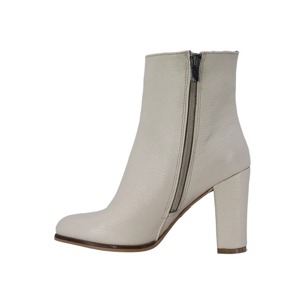 Hobby 26078 Hakiki Deri Kadın Topuklu Bot - Resim 16