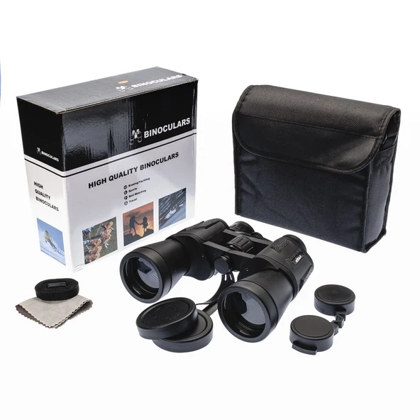 20×50 – Geniş Ön Mercekli – 1000M/56M El Dürbünü – Siyah ürün görseli