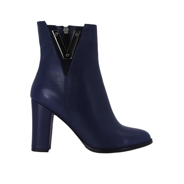 Hobby 26078 Hakiki Deri Kadın Topuklu Bot - Resim 17