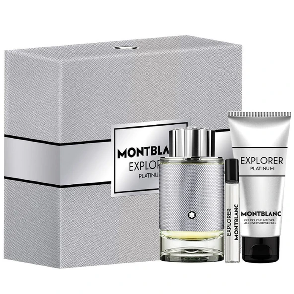 Mont Blanc Explorer Platinum EDP 100 ml Erkek Parfümü Set - 1