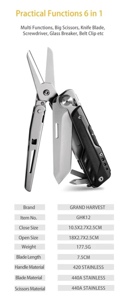 Grand Harvest GHK12 Eagle Multi Tool - 5