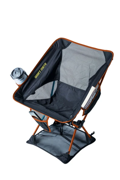 KATLANIR KAMP SANDALYESİ ALT BEZLİ BATMAZ KAYMAZ 150 KG TAŞIMA Turuncu