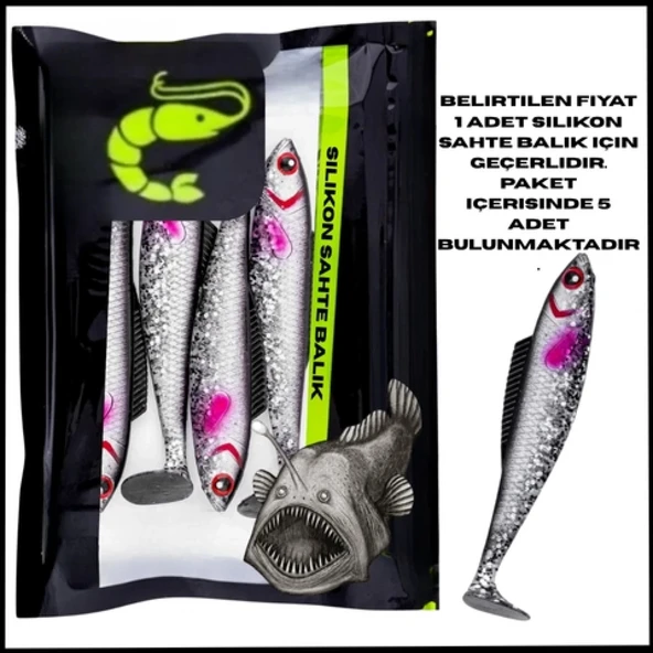 Uyguna-Yakala 4,5g 85mm - UV Boyalı - Silikon Sahte Balık - 1033-12 ürün görseli