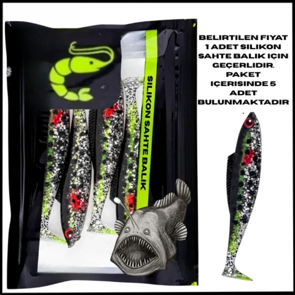 Uyguna-Yakala 4,5g 85mm - UV Boyalı - Leke- Silikon Sahte Balık - 1033-14 ürün görseli