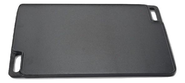 DÖKÜMCÜ BABA Kaplamasız döküm pizza taşı ve tepsi çift kullanım 43x30cm