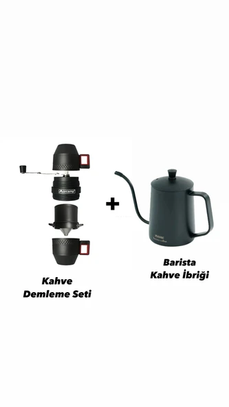 Orcamp Kahve Demleme Seti + Barista Kahve İbriği