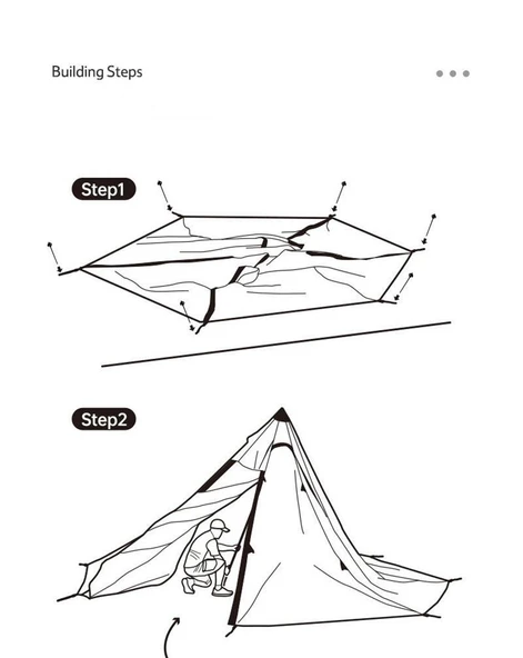 Naturehike Moğol Glamping 4 Kişilik Piramid Çadır - 2