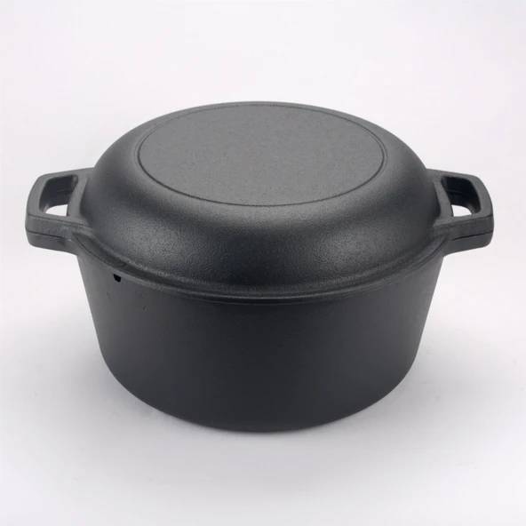 DÖKÜMCÜ BABA Kaplamasız döküm ikili tencere 26cm - 2