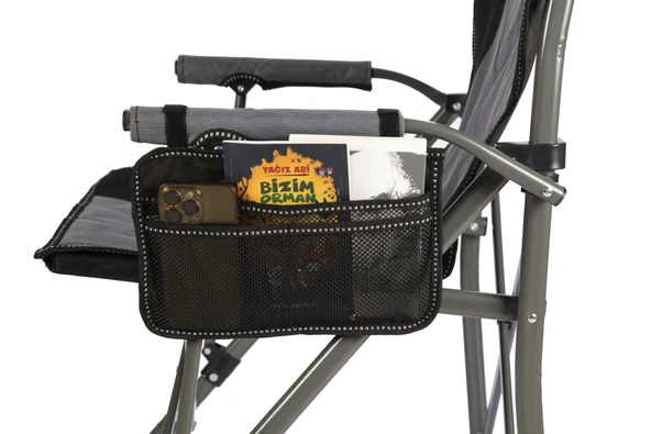 OL Outdoor Mammoth Katlanır Kamp Sandalyesi Gri - 4