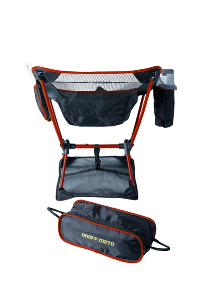 KATLANIR KAMP SANDALYESİ ALT BEZLİ BATMAZ KAYMAZ 150 KG TAŞIMA Kırmızı - 4