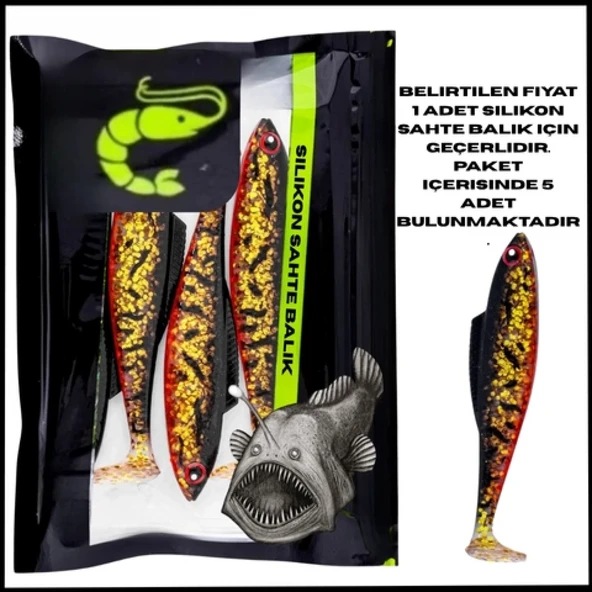 Uyguna-Yakala 4,5g 85mm - UV Boyalı - Bakır-Silikon Sahte Balık -1033-24 ürün görseli