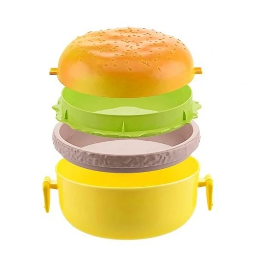 Hamburger Tasarımlı Beslenme Kabı - 3