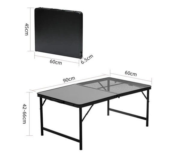 Madfox Eazy Katlanır Kamp Masası Izgaralı - 5