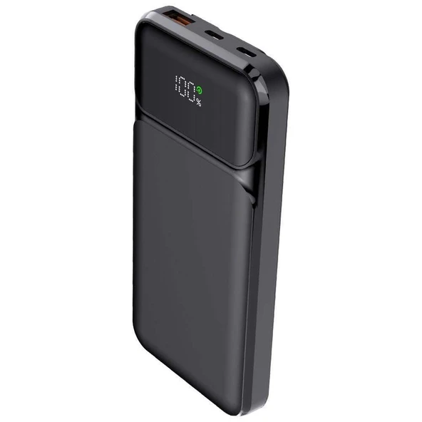 PowerBoost NIGHT 105B 10000mAh 22.5W LCD Siyah Tasinabilir Sarj Cihazi Powerbank