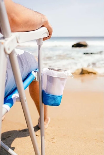 Gci Outdoor SunShade Captain's Chair Güneşlikli Katlanır Plaj Sandalyesi - 3