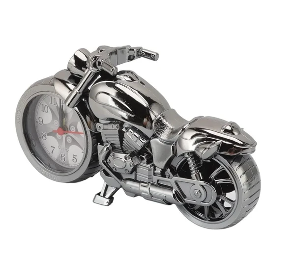 Retro Motorsiklet çalar saat retro klasik model motor saat masa saati Plastik Analog