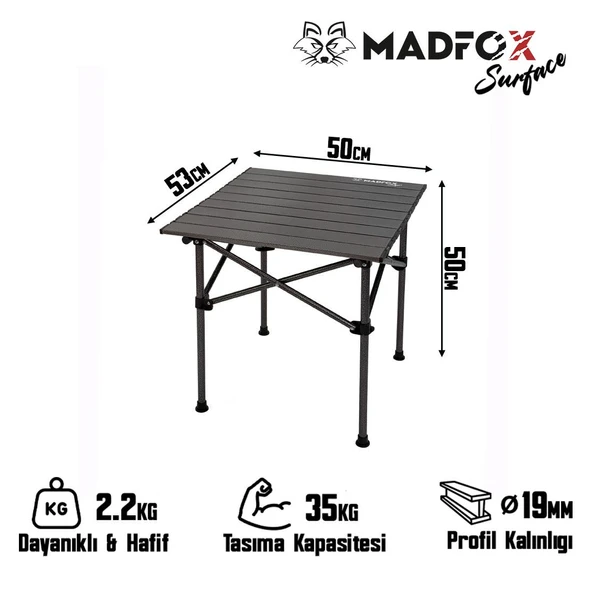 Madfox Surface Küçük Boy Katlanır Kamp Masası - 2