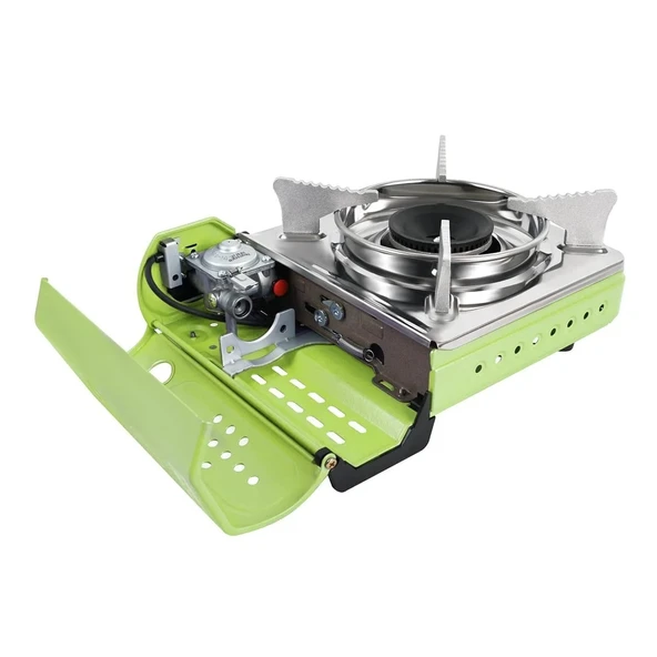 Orcamp Tekli Mini Portatif Kamp Ocak ve 3 Adet 227 gr Gaz Kartuş Seti Yeşil - 2