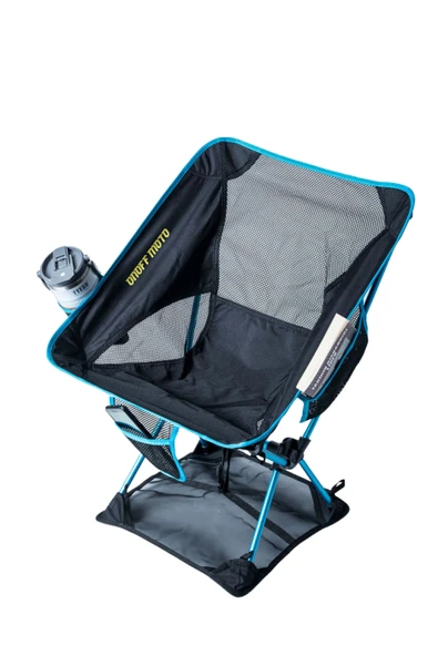 KATLANIR KAMP SANDALYESİ ALT BEZLİ BATMAZ KAYMAZ 150 KG TAŞIMA Turkuaz