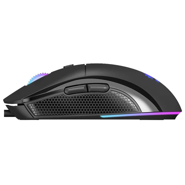 GameBooster M11 Dire RGB Aydinlatmali Siyah Profesyonel Gaming Mouse - Resim 3