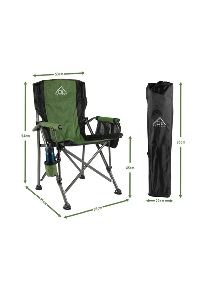 OL Outdoor Mammoth Katlanır Kamp Sandalyesi - Haki - 2