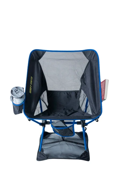 KATLANIR KAMP SANDALYESİ ALT BEZLİ BATMAZ KAYMAZ 150 KG TAŞIMA mavi - 4