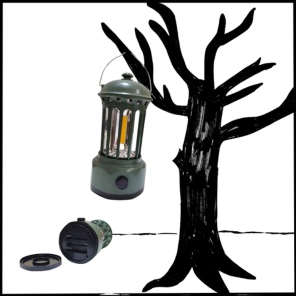 Uyguna-Yakala 400 Lümen - Yeşil- Kamp Lambası - NER.471 ürün görseli